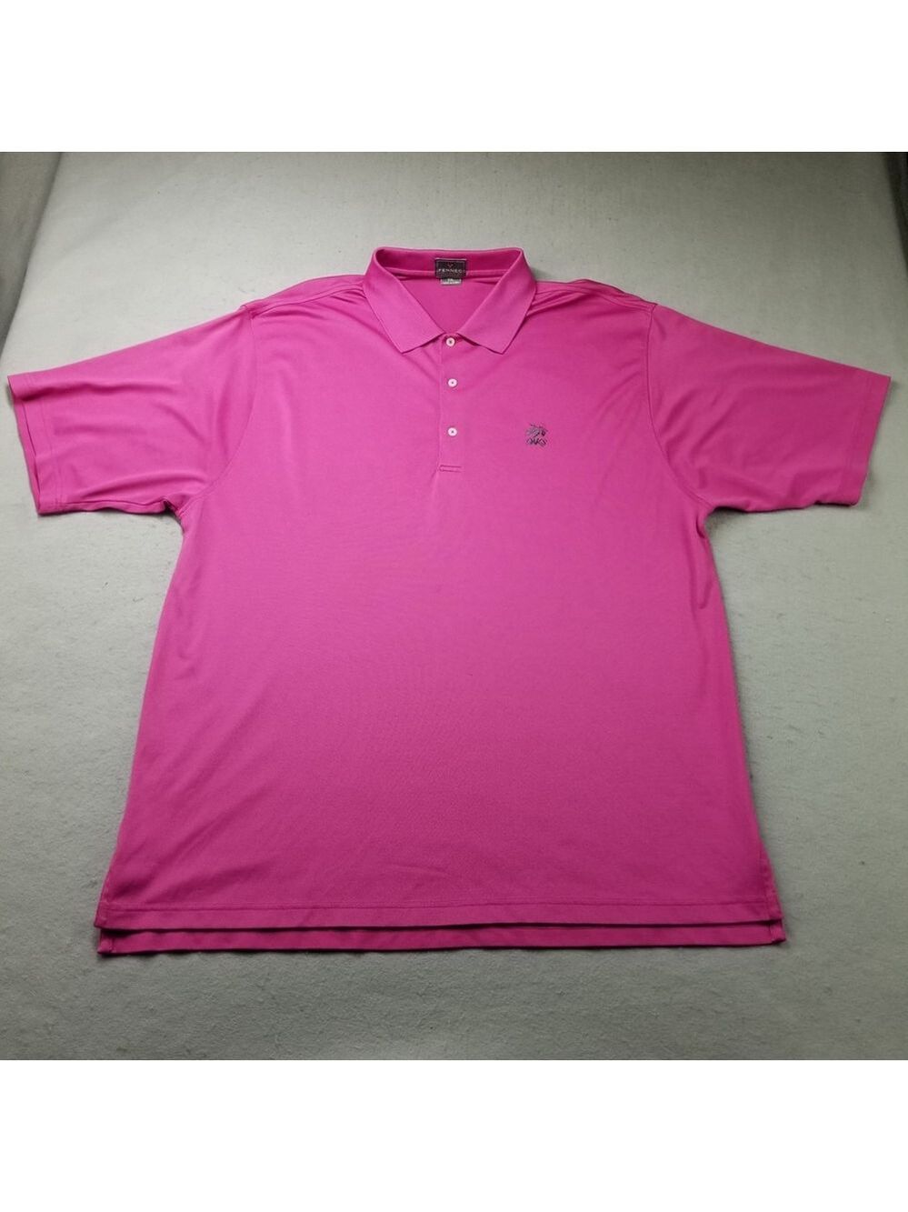 Fennec Polo Shirt Mens Size XXL 2XL Pink Oaks Country Club Golf Polyester